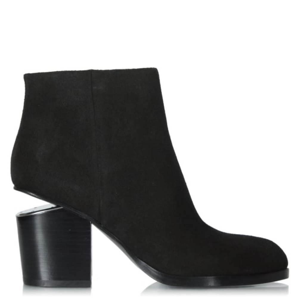 ALEXANDER WANG Gabi Black Suede Ankle Boot